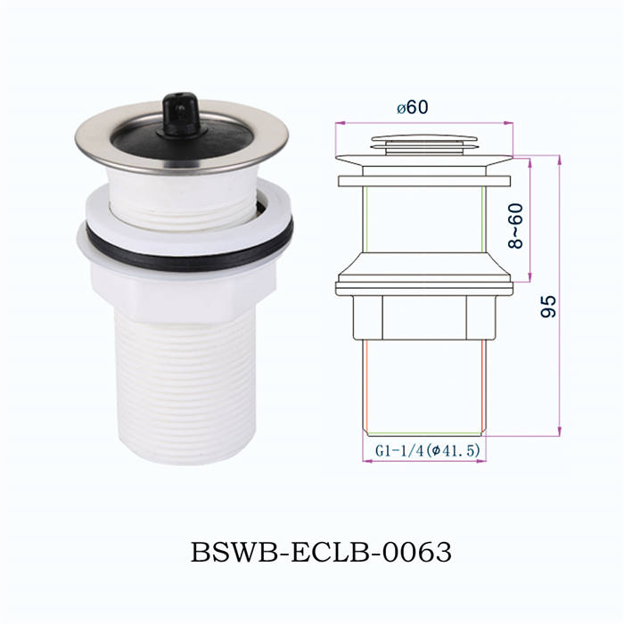 赛头款全螺纹塑料下水